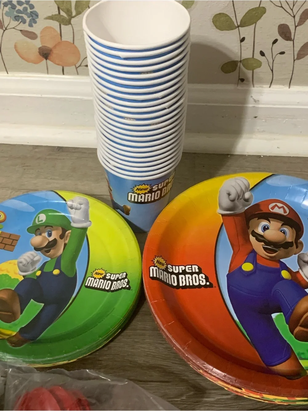 Nintendo Super Mario Party Plates, Cups, Napkins, and Utensils